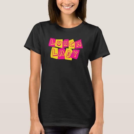 Lunch Lady Squad  Back to School Cafeteria Crew Re T-shirt (Voorkant)