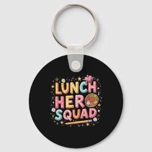 Lunch Lady Squad Lunch Hero Squad Preppy Terug naa Sleutelhanger
