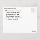 Lunch Lady - Super Lunch Lady Briefkaart (Achterkant)