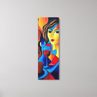 Lunch met Kleuren Canvas Afdruk