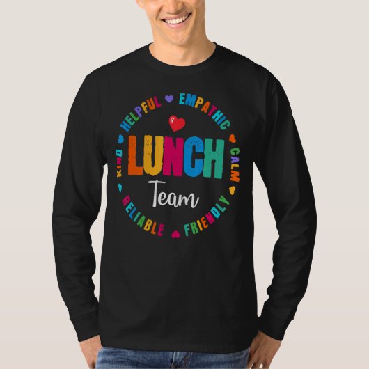 Lunch Team Group Leopard Matching School Spirit T-shirt (Voorkant)