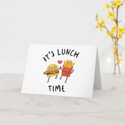 Lunch Time Kaart (Gele Bloem)