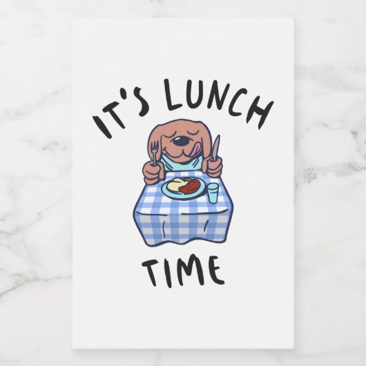 Lunch Time Voedselcontainer Etiket (Enkel label)