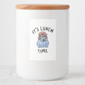 Lunch Time Voedselcontainer Etiket (Voorkant)