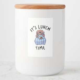 Lunch Time Voedselcontainer Etiket