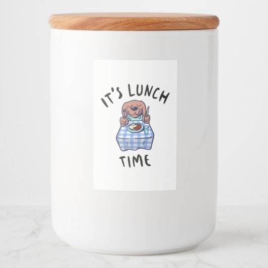 Lunch Time Voedselcontainer Etiket (Voorkant)