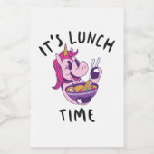 Lunch Time Voedselcontainer Etiket (Enkel label)