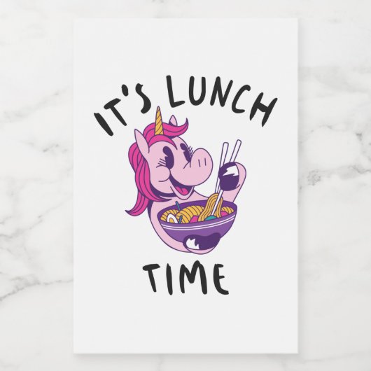 Lunch Time Voedselcontainer Etiket (Enkel label)