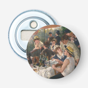 Lunch van de Boating Party - Auguste Renoir Button Flesopener