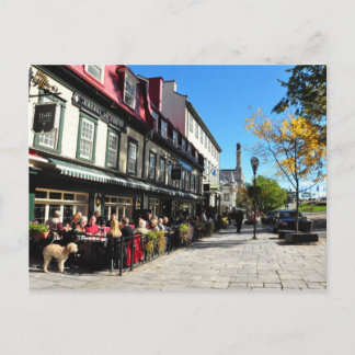 Lunch Vieux Quebec City Street Canada Briefkaart