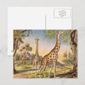 Lunch voor een Giraffe Briefkaart (Voorkant / Achterkant)