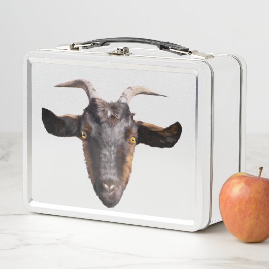 Lunchbox - Bruine/Zwarte Geit (In situ)