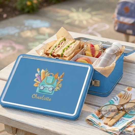 Lunchbox d'école personnalisée avec photo et nom