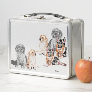Lunchbox en métal Chiens favoris