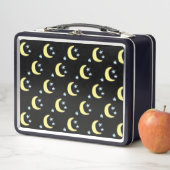 Lunchbox en métal clair de lune (noir et jaune dou (En situation)