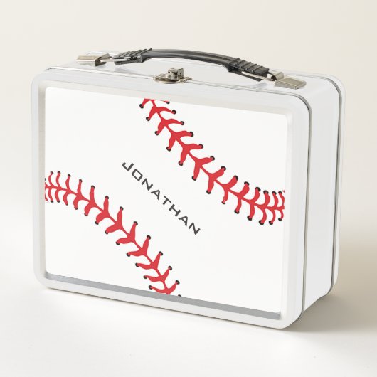 Lunchbox en métal de conception de base-ball (Devant)