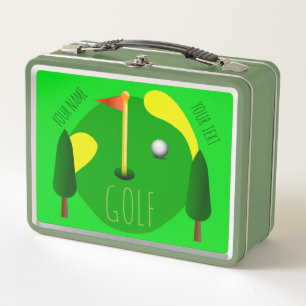 Lunchbox en métal de golf personnalisé