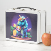 Lunchbox en métal Dinosaur cool (En situation)