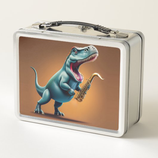 Lunchbox en métal Dinosaur cool (Dos)