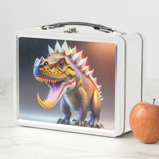 Lunchbox en métal Dinosaur cool (En situation)