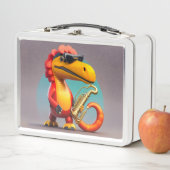 Lunchbox en métal Dinosaur cool (En situation)
