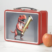Lunchbox en métal Dinosaur cool (En situation)