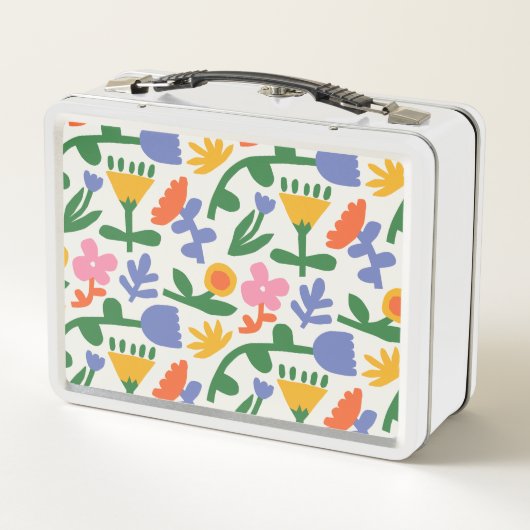 Lunchbox en métal floral pour le printemps (Dos)