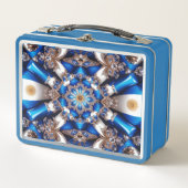 Lunchbox en métal inoxydable aux couleurs argentin (Devant)