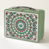 Lunchbox en métal inoxydable aux couleurs italienn (Devant)