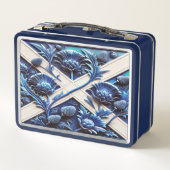 Lunchbox en métal inoxydable avec chardon écossais (Dos)