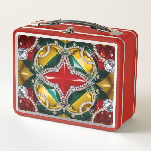 Lunchbox en métal inoxydable avec couleurs de Los (Devant)