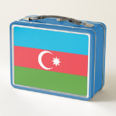 Lunchbox en métal inoxydable avec drapeau d'Azerba (Dos)