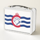 Lunchbox en métal inoxydable avec drapeau de Cinci (Dos)