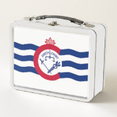 Lunchbox en métal inoxydable avec drapeau de Cinci (Devant)