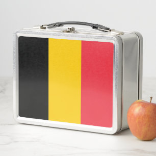 Lunchbox en métal inoxydable avec drapeau de la Be