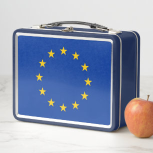 Lunchbox en métal inoxydable avec drapeau de l'Uni