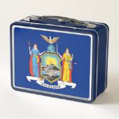 Lunchbox en métal inoxydable avec drapeau de New Y (Dos)