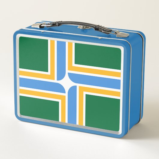 Lunchbox en métal inoxydable avec drapeau de Portl (Dos)