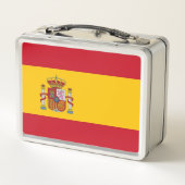 Lunchbox en métal inoxydable avec drapeau d'Espagn (Dos)