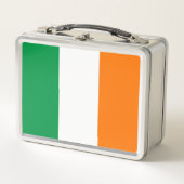 Lunchbox en métal inoxydable avec drapeau d'Irland (Devant)