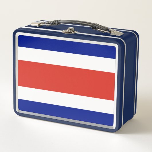 Lunchbox en métal inoxydable avec drapeau du Costa (Devant)