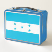 Lunchbox en métal inoxydable avec drapeau du Hondu (Devant)