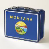 Lunchbox en métal inoxydable avec drapeau du Monta (Dos)