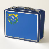 Lunchbox en métal inoxydable avec drapeau du Nevad (Dos)