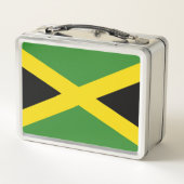 Lunchbox en métal inoxydable avec drapeau jamaïcai (Dos)