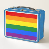 Lunchbox en métal inoxydable avec drapeau LGBT Pri (Devant)