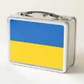 Lunchbox en métal inoxydable avec drapeau ukrainie (Dos)