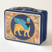 Lunchbox en métal Lamassu souriant (Devant)