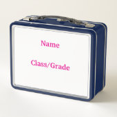 Lunchbox en métal -"Mon meilleur ami est AI Metal  (Dos)