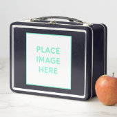 Lunchbox en métal noir (En situation)